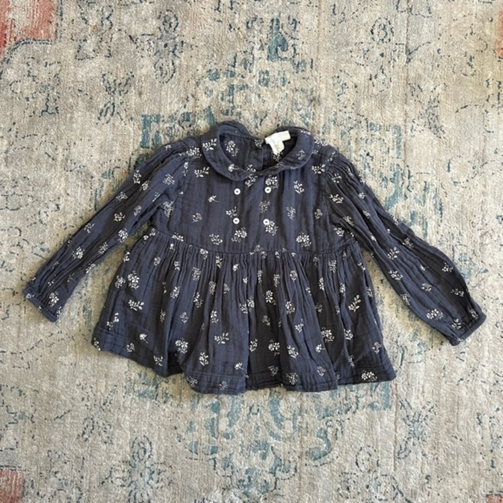 Little Cotton Clothes Floral Blouse